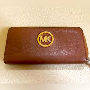 Michael Kors large brown wallet
